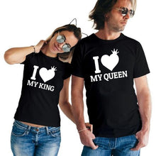 Load image into Gallery viewer, I Love My King I Love My Queen Couple Shirts