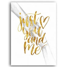 Load image into Gallery viewer, Black and White Holding Hands Wall Art