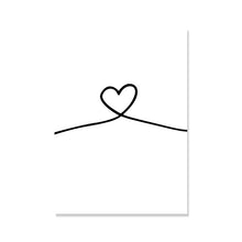 Load image into Gallery viewer, Black and White Holding Hands Wall Art