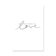 Load image into Gallery viewer, Black and White Holding Hands Wall Art