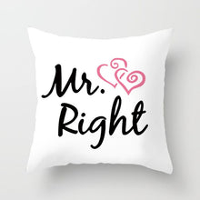 Load image into Gallery viewer, Decorative Throw Lovers Couple Pillow Case