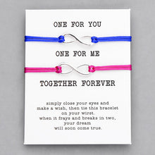 Load image into Gallery viewer, Together Forever Love Infinity Bracelet