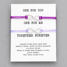 Load image into Gallery viewer, Together Forever Love Infinity Bracelet