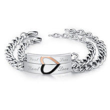 Load image into Gallery viewer, Half Heart Love Couple Bracelets