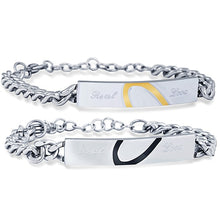 Load image into Gallery viewer, Half Heart Love Couple Bracelets