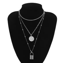 Load image into Gallery viewer, Multi Layer Lover Lock Pendant
