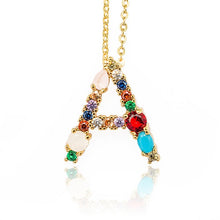 Load image into Gallery viewer, Multicolor charm Gold pendant
