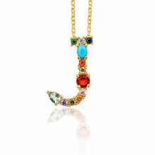 Load image into Gallery viewer, Multicolor charm Gold pendant