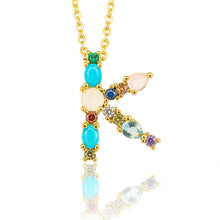 Load image into Gallery viewer, Multicolor charm Gold pendant