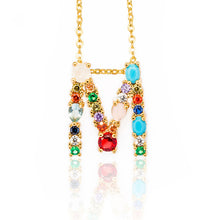 Load image into Gallery viewer, Multicolor charm Gold pendant