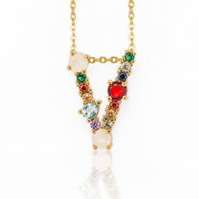 Load image into Gallery viewer, Multicolor charm Gold pendant