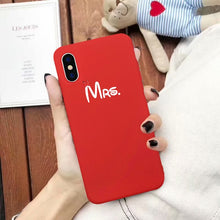 Load image into Gallery viewer, Mr Mrs Silicone Phone Cover