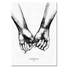 Load image into Gallery viewer, Couple Holding Hand Canvas