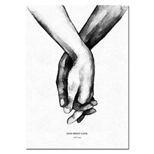 Load image into Gallery viewer, Couple Holding Hand Canvas