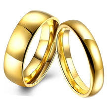 Load image into Gallery viewer, Stainless Steel Gold-color Wedding Rings
