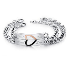 Load image into Gallery viewer, Half Heart Love Couple Bracelets
